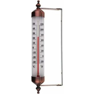 ORCHIDÉE OrchidOutdoor Thermometer with Bronze Effect Design - Stylish Garden Thermometer Suitable for Outdoor Temperature Gauge Wall Greenhouse Garage Easy ORCHIDÉE OrchidOutdoor Thermometer with Bronze Effect Design - Stylish Garden Thermometer Suitable for Outdoor Temperature Gauge Wall Greenhouse Garage Easy