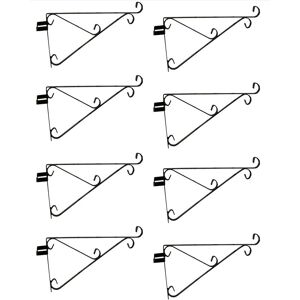 Selections - Ornate Hanging Basket Brackets for Concrete Fence Posts (Set of 8) Selections - Ornate Hanging Basket Brackets for Concrete Fence Posts (Set of 8)