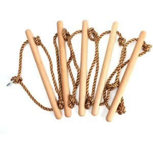 WOIYIC Outdoor Accessories – Kids Rope Ladder Tree Ladder Play Equipment Slackline Wooden Ladder with Spring Hooks Seesaw Rope Ladder WOIYIC Outdoor Accessories – Kids Rope Ladder Tree Ladder Play Equipment Slackline Wooden Ladder with Spring Hooks Seesaw Rope Ladder