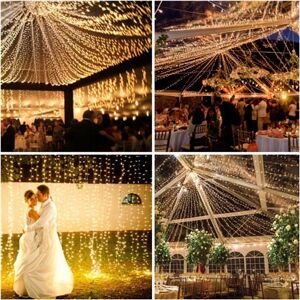 IKODM Outdoor and Indoor String Lights, 100M 600 led Christmas Tree String Lights with Plug Modes Waterproof Christmas Garland Outdoor Decoration for IKODM Outdoor and Indoor String Lights, 100M 600 led Christmas Tree String Lights with Plug Modes Waterproof Christmas Garland Outdoor Decoration for