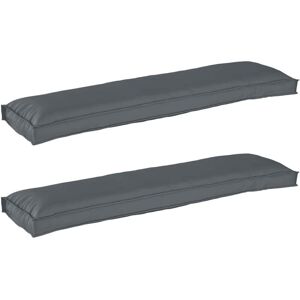 Pallet Cushion Set 2 pcs Anthracite 150 x 40 x 8 cm Vidaxl Pallet Cushion Set 2 pcs Anthracite 150 x 40 x 8 cm Vidaxl