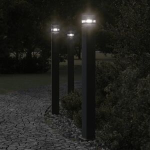Bonnevie - Outdoor Floor Lamps 3pcs Black 110 cm Aluminium VSVS3925464 Bonnevie - Outdoor Floor Lamps 3pcs Black 110 cm Aluminium VSVS3925464