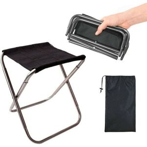 Cyslmuk - Outdoor Folding Stool, Aluminum Alloy Folding Stool, Portable Folding Stool, Ultra Light, with Storage Bag Cyslmuk - Outdoor Folding Stool, Aluminum Alloy Folding Stool, Portable Folding Stool, Ultra Light, with Storage Bag