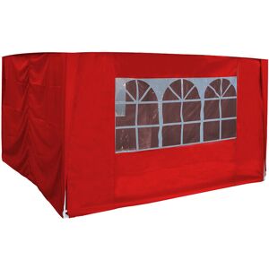 Greenbay - Outdoor Garden Pop Up Gazebo Marquee Party Tent Canopy 4 Side Panels 3x3m Red Greenbay - Outdoor Garden Pop Up Gazebo Marquee Party Tent Canopy 4 Side Panels 3x3m Red