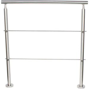 CNCEST Outdoor Handrail Safety Grab Rail 2-3 Step Stair Railing Kit Stainless Steel Stair Handrail Outside Metal Stair Railing for Indoor Outdoor Concrete CNCEST Outdoor Handrail Safety Grab Rail 2-3 Step Stair Railing Kit Stainless Steel Stair Handrail Outside Metal Stair Railing for Indoor Outdoor Concrete