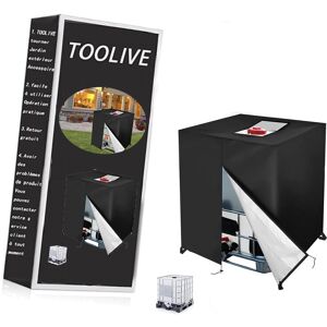 TOOLIVE Outdoor ibc Tank Cover Black ibc Water Tank Protective Cover Heavy Duty Oxford Polyester ibc Water Tank Cover with Zip,Waterproof ibc Cover for 600L TOOLIVE Outdoor ibc Tank Cover Black ibc Water Tank Protective Cover Heavy Duty Oxford Polyester ibc Water Tank Cover with Zip,Waterproof ibc Cover for 600L
