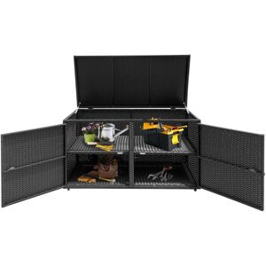 Costway - Outdoor pe Wicker Storage Box 330L Garden Patio Storage Container Costway - Outdoor pe Wicker Storage Box 330L Garden Patio Storage Container
