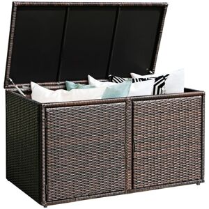 COSTWAY Outdoor pe Wicker Storage Box 330L Garden Patio Storage Container COSTWAY Outdoor pe Wicker Storage Box 330L Garden Patio Storage Container
