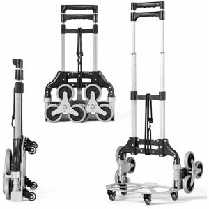 Costway - Outdoor Stair Climbing Cart Folding Hand Truck 4 Universal Wheels w/Elastic Rope Costway - Outdoor Stair Climbing Cart Folding Hand Truck 4 Universal Wheels w/Elastic Rope