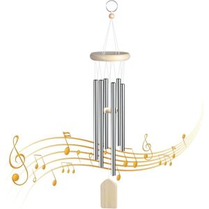 Memkey - Outdoor Wind Chimes, Wind Chimes, Decorative Outdoor Wind Chimes, Aluminum Wood Wind Chimes for Garden, Yard, Home Memkey - Outdoor Wind Chimes, Wind Chimes, Decorative Outdoor Wind Chimes, Aluminum Wood Wind Chimes for Garden, Yard, Home