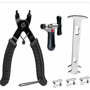 Trimec - Outils de chaîne de vélo avec crochet de chaîne, pince à maillons de vélo + séparateur de chaîne de vélo + vérificateur de chaîne de vélo Trimec - Outils de chaîne de vélo avec crochet de chaîne, pince à maillons de vélo + séparateur de chaîne de vélo + vérificateur de chaîne de vélo
