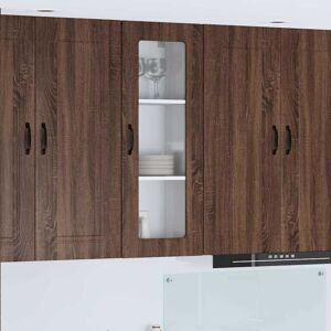 Kitchen Cabinet with Storage Kalmar Brown Oak 40 x 31 x 100 cm vidaXL Kitchen Cabinet with Storage Kalmar Brown Oak 40 x 31 x 100 cm vidaXL