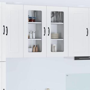 Kitchen Cabinet Kalmar White 40 x 31 x 80 cm Engineered Wood vidaXL Kitchen Cabinet Kalmar White 40 x 31 x 80 cm Engineered Wood vidaXL