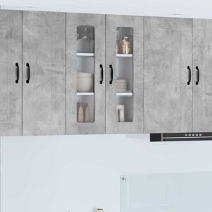 Kitchen Cabinet Kalmar Concrete Grey 60 x 31 x 80 cm vidaXL Kitchen Cabinet Kalmar Concrete Grey 60 x 31 x 80 cm vidaXL