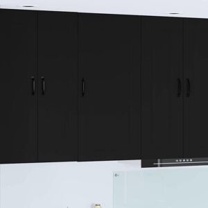 Kitchen Cabinet Kalmar Black 50 x 31 x 100 cm Engineered Wood vidaXL Kitchen Cabinet Kalmar Black 50 x 31 x 100 cm Engineered Wood vidaXL