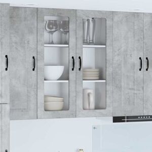 Kitchen Cabinet Kalmar Concrete Grey 80 x 31 x 100 cm vidaXL Kitchen Cabinet Kalmar Concrete Grey 80 x 31 x 100 cm vidaXL