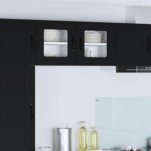 Kitchen Cabinet with Storage Kalmar 2 pcs Black 40 x 31 x 40 cm vidaXL Kitchen Cabinet with Storage Kalmar 2 pcs Black 40 x 31 x 40 cm vidaXL