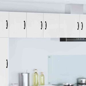 Kitchen Cabinet Kalmar 2 pcs High Gloss White 30 x 31 x 40 cm vidaXL Kitchen Cabinet Kalmar 2 pcs High Gloss White 30 x 31 x 40 cm vidaXL