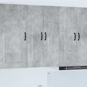 Kitchen Cabinet Kalmar Concrete Grey 60 x 31 x 100 cm vidaXL Kitchen Cabinet Kalmar Concrete Grey 60 x 31 x 100 cm vidaXL