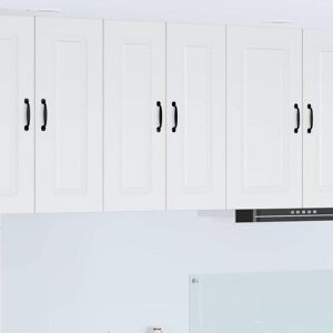 Kitchen Cabinet Kalmar 2 pcs High Gloss White 30 x 31 x 80 cm vidaXL Kitchen Cabinet Kalmar 2 pcs High Gloss White 30 x 31 x 80 cm vidaXL