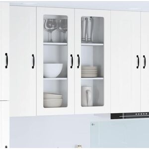 Kitchen Cabinet Kalmar White 80 x 31 x 100 cm Engineered Wood vidaXL Kitchen Cabinet Kalmar White 80 x 31 x 100 cm Engineered Wood vidaXL