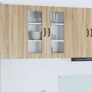 Kitchen Cabinet with Storage Kalmar Sonoma Oak 80 x 31 x 80 cm vidaXL Kitchen Cabinet with Storage Kalmar Sonoma Oak 80 x 31 x 80 cm vidaXL