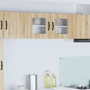 Kitchen Cabinet with Storage Kalmar Sonoma Oak 80 x 31 x 40 cm vidaXL Kitchen Cabinet with Storage Kalmar Sonoma Oak 80 x 31 x 40 cm vidaXL