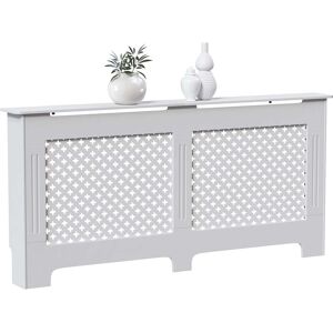 Home Discount - Oxford Radiator Cover mdf Modern Cabinet Grill, White, Extra Large Home Discount - Oxford Radiator Cover mdf Modern Cabinet Grill, White, Extra Large