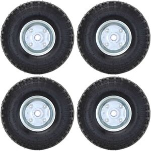 Oypla 4x 10" Pneumatic Sack Truck Trolley Wheel Barrow Replacement Tyre Oypla 4x 10" Pneumatic Sack Truck Trolley Wheel Barrow Replacement Tyre