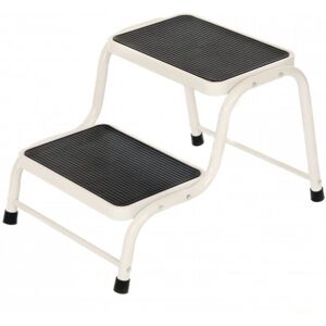 Oypla Double Caravan Step Stool Steel Non Slip Rubber Tread Safety Oypla Double Caravan Step Stool Steel Non Slip Rubber Tread Safety