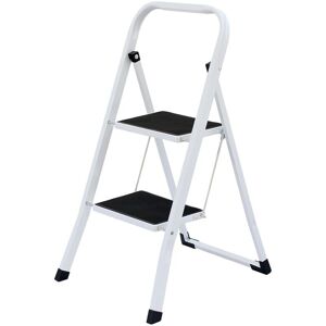 Oypla - Foldable 2 Step Ladder Stepladder Non Slip Tread Safety Steel Oypla - Foldable 2 Step Ladder Stepladder Non Slip Tread Safety Steel