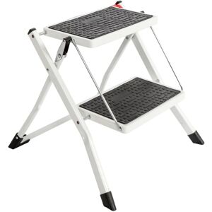 Foldable 2 Step Ladder Stepladder Non Slip Tread Safety Steel Portable Step Stool - Oypla Foldable 2 Step Ladder Stepladder Non Slip Tread Safety Steel Portable Step Stool - Oypla