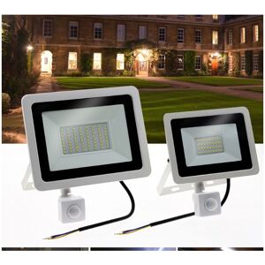 IKODM Pack 10W Outdoor led Floodlight with Motion Sensor 3000K Outdoor led Floodlight, IP66 with Motion Sensor Security Lamp, Outdoor led Lighting - White IKODM Pack 10W Outdoor led Floodlight with Motion Sensor 3000K Outdoor led Floodlight, IP66 with Motion Sensor Security Lamp, Outdoor led Lighting - White