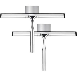 Tinor - Pack 25cm Chrome & Stainless Steel Shower Scraper for Bathroom, Kitchen, Mirror, Car, Window & Glass Cleaning - Glass Cleaner Tinor - Pack 25cm Chrome & Stainless Steel Shower Scraper for Bathroom, Kitchen, Mirror, Car, Window & Glass Cleaning - Glass Cleaner