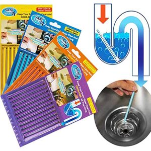 SJQKA Pack (48 Pcs) Keep Drains and Pipes Clean, Deodorizing Cleaning Tools to Remove Stains, Help Prevent Clogs SJQKA Pack (48 Pcs) Keep Drains and Pipes Clean, Deodorizing Cleaning Tools to Remove Stains, Help Prevent Clogs