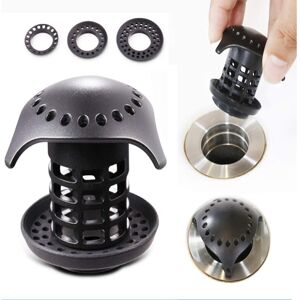 IKODM Pack Bathtub Hair Catcher Sink Strainer Shower Drain Protector Filter Black Fits 1.25"-1.75" Drain Sizes IKODM Pack Bathtub Hair Catcher Sink Strainer Shower Drain Protector Filter Black Fits 1.25"-1.75" Drain Sizes