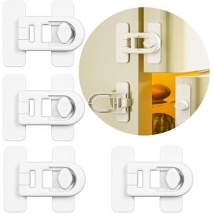 Csparkv - Pack Child Safety Refrigerator Door Lock, for Refrigerators, Freezers and Cabinets, No Tools or Drill Required (White) Csparkv - Pack Child Safety Refrigerator Door Lock, for Refrigerators, Freezers and Cabinets, No Tools or Drill Required (White)