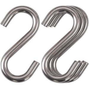 Memkey - 4 Pack Heavy Duty 304 Stainless Steel s Hooks, 3 Inch s Hooks for Hammock Swings, Industrial Grade All Purpose Hooks Memkey - 4 Pack Heavy Duty 304 Stainless Steel s Hooks, 3 Inch s Hooks for Hammock Swings, Industrial Grade All Purpose Hooks