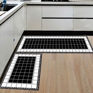Linghhang - 2 Pack Kitchen Rugs Non Slip Absorbent Floor Mat in Front of Sink Washable 40x60, 40x120 cm Linghhang - 2 Pack Kitchen Rugs Non Slip Absorbent Floor Mat in Front of Sink Washable 40x60, 40x120 cm
