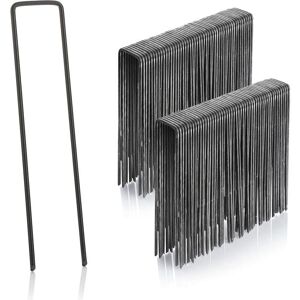 WOIYIC Pack of 100 Fixing Pegs - 15 cm x 2.5 cm - 2.9 mm - Galvanized Steel - Ground Stake for Garden Tent WOIYIC Pack of 100 Fixing Pegs - 15 cm x 2.5 cm - 2.9 mm - Galvanized Steel - Ground Stake for Garden Tent