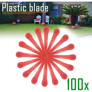 AOUGO 100 pieces PA6 RotorCut replacement blades compatible with Gardena lawn trimmer, plastic blade for Gardena cordless string trimmer AOUGO 100 pieces PA6 RotorCut replacement blades compatible with Gardena lawn trimmer, plastic blade for Gardena cordless string trimmer