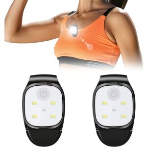 COOCHEER Pack of 2 Clip-on Running Lights Outdoor Night USB Rechargeable LED Light Reflective Plastic Racing Train Safety Light Racing Accessories for Runners COOCHEER Pack of 2 Clip-on Running Lights Outdoor Night USB Rechargeable LED Light Reflective Plastic Racing Train Safety Light Racing Accessories for Runners