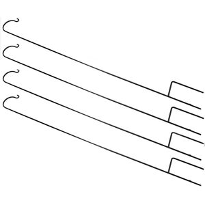 SELECTIONS Pack of 4 Garden Shepherds Crook Black Metal Border Hooks (2.18m) SELECTIONS Pack of 4 Garden Shepherds Crook Black Metal Border Hooks (2.18m)