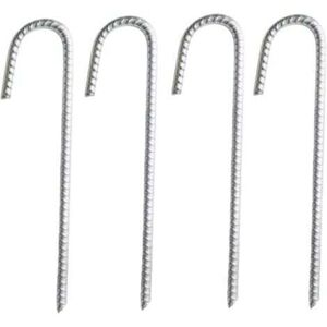 TOOLIVE Pack of 4 Heavy Duty Galvanised Steel J-Rebar Anchor Stakes - for Marquees, Gazebos, Castles, Tents, s, Bouncy Castles, Camping, Football Nets TOOLIVE Pack of 4 Heavy Duty Galvanised Steel J-Rebar Anchor Stakes - for Marquees, Gazebos, Castles, Tents, s, Bouncy Castles, Camping, Football Nets