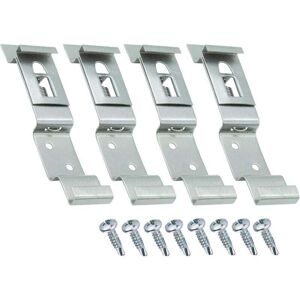 Mumu - Pack of 4 license plate holders – Universal stainless steel license plate holder + screw set – Car, trailer and truck license plates – License Mumu - Pack of 4 license plate holders – Universal stainless steel license plate holder + screw set – Car, trailer and truck license plates – License