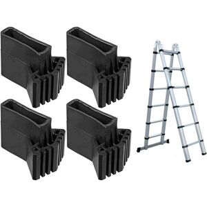 YMYNY Pack of 4, replacement for ladder feet, rubber ladder feet, ladder safety feet, ladder protective cover, ladder accessories, for telescopic ladder, YMYNY Pack of 4, replacement for ladder feet, rubber ladder feet, ladder safety feet, ladder protective cover, ladder accessories, for telescopic ladder,