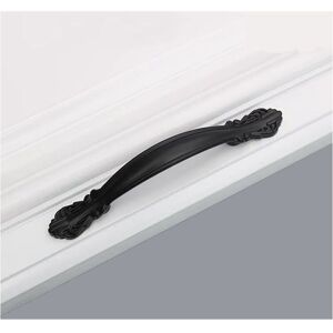 GOTRAYS Pack of 4 Vintage Furniture Handles Kitchen Door Handle Zinc Alloy Furniture Black Cupboard Handles Cabinet Arch Handle, for Dressers Bathrooms, Hole GOTRAYS Pack of 4 Vintage Furniture Handles Kitchen Door Handle Zinc Alloy Furniture Black Cupboard Handles Cabinet Arch Handle, for Dressers Bathrooms, Hole
