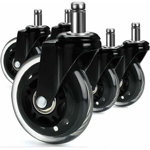 Dewdat - Pack of 5 Office Chair Casters Office Chair Casters 360 ° Rotation, Replacement for Universal Office Chair Replacement Casters (75MM, Dewdat - Pack of 5 Office Chair Casters Office Chair Casters 360 ° Rotation, Replacement for Universal Office Chair Replacement Casters (75MM,