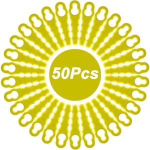 IKODM Pack of 50 Replacement Blades Compatible with Ryobi Trimmer, Double Serrated Blade Heads RAC155 RAC157 RAC158 IKODM Pack of 50 Replacement Blades Compatible with Ryobi Trimmer, Double Serrated Blade Heads RAC155 RAC157 RAC158