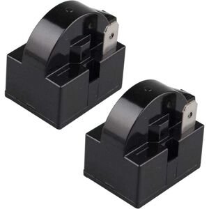 YMYNY Pack of ptc Start Relay 15 Ohm 220 v Single Pole ptc Start Relay for Refrigerator Freezer Compressor Black(1 foot) YMYNY Pack of ptc Start Relay 15 Ohm 220 v Single Pole ptc Start Relay for Refrigerator Freezer Compressor Black(1 foot)